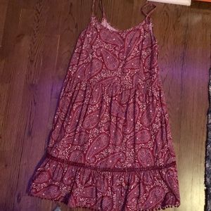 Old Navy Patterned Red Dress